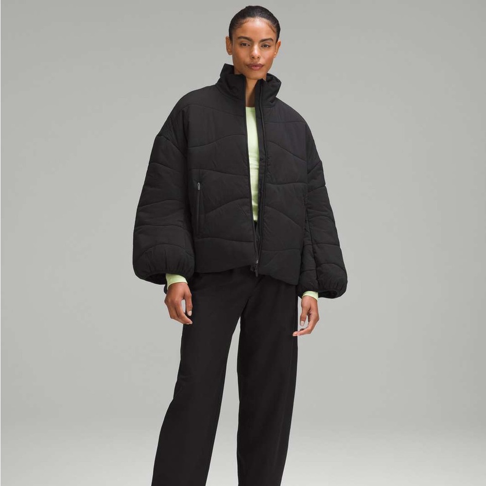 NWOT Lululemon Wave-Quilt Insulated Jacket Size 10 - Black - Picture 4 of 11